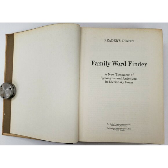 Reader's Digest Family Word Finder, Second Printing, 1975, Thesaurus Good (B166) - Picture 4 of 6